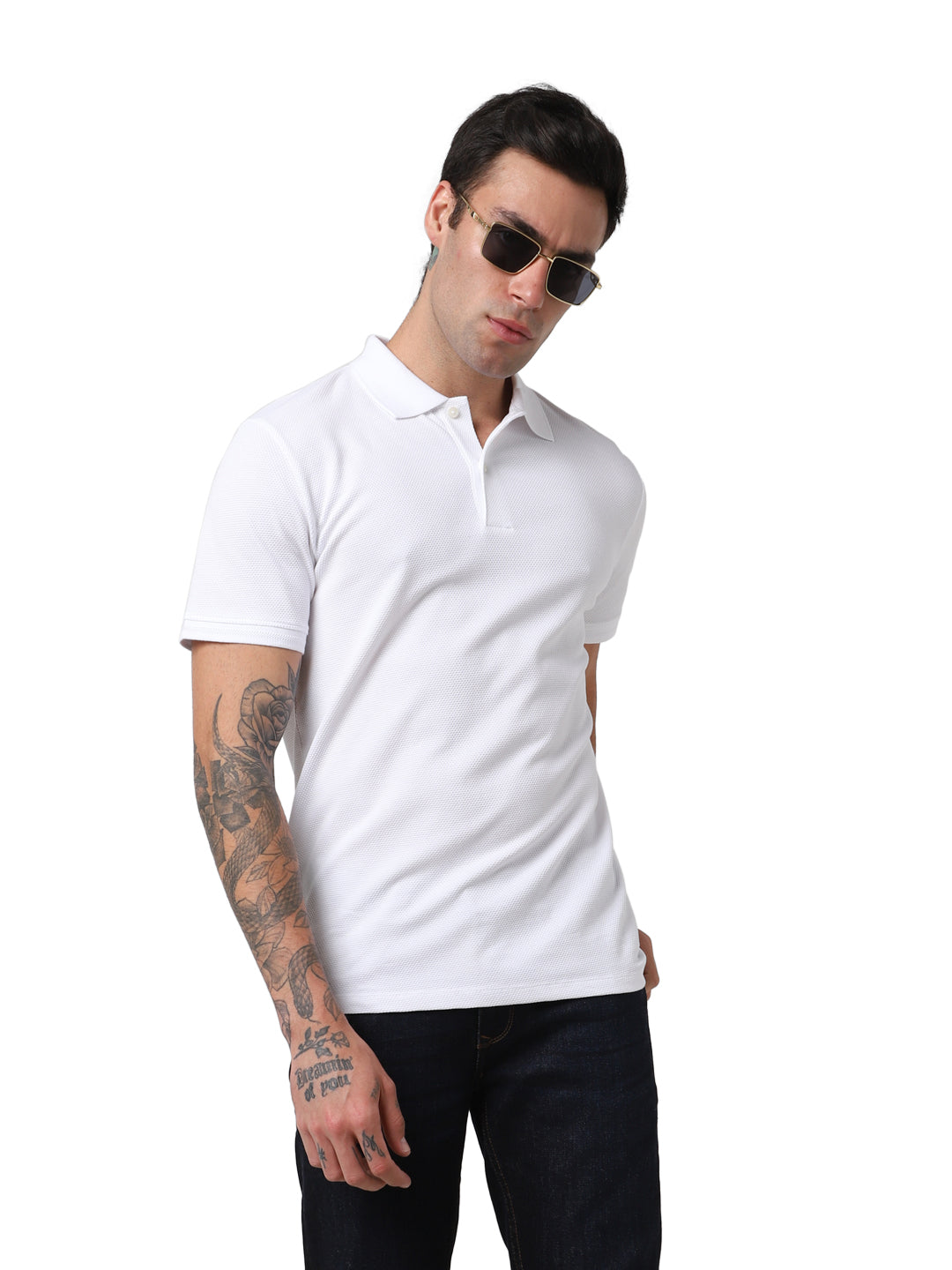 Selected Homme - SLHCRATER - Structure SS Polo - White