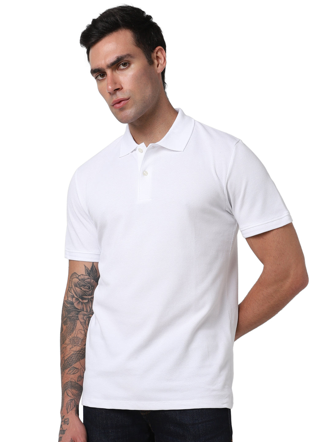 Selected Homme - SLHCRATER - Structure SS Polo - White