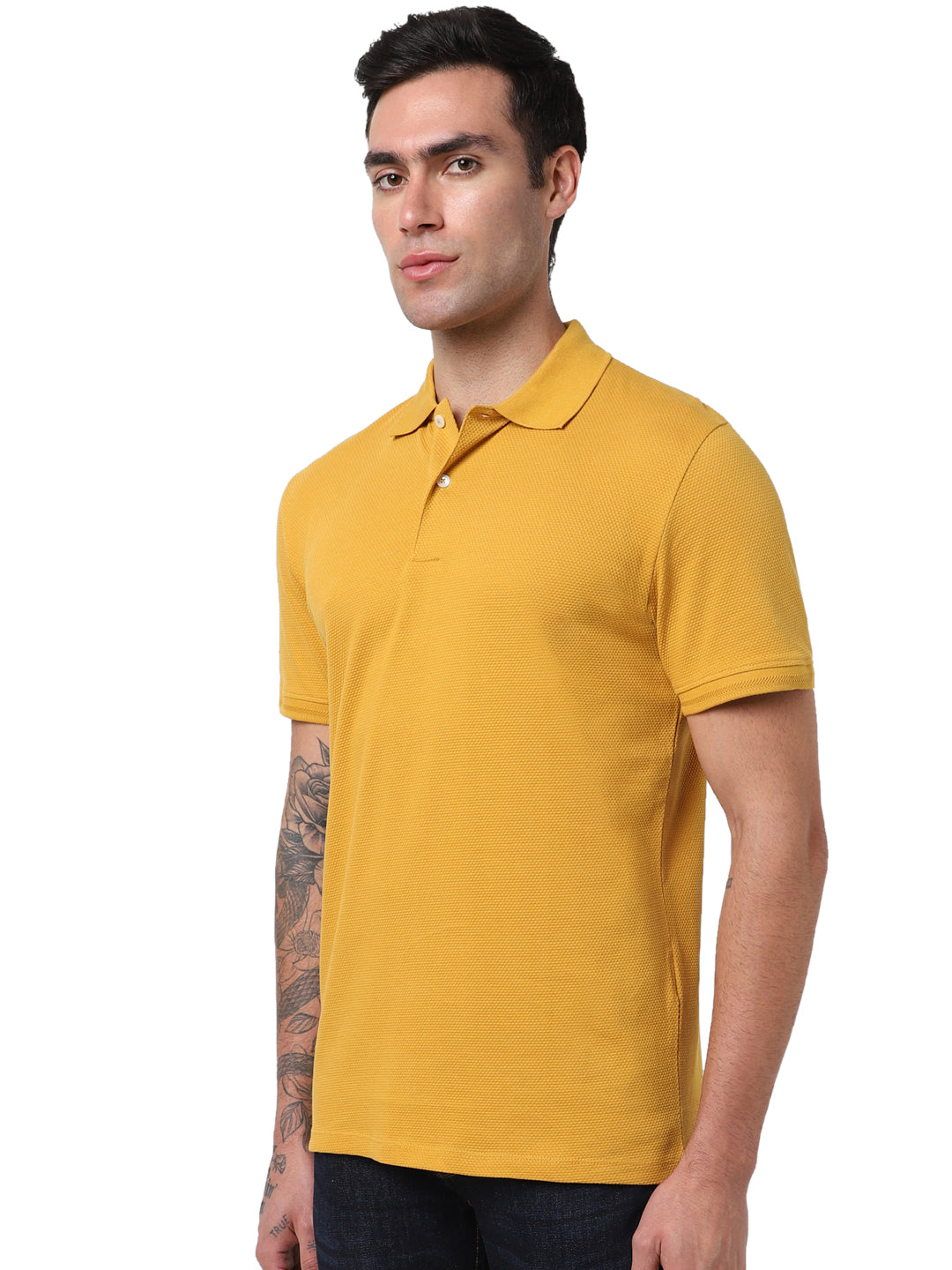 Selected Homme - SLHCRATER - Structure SS Polo - Yellow
