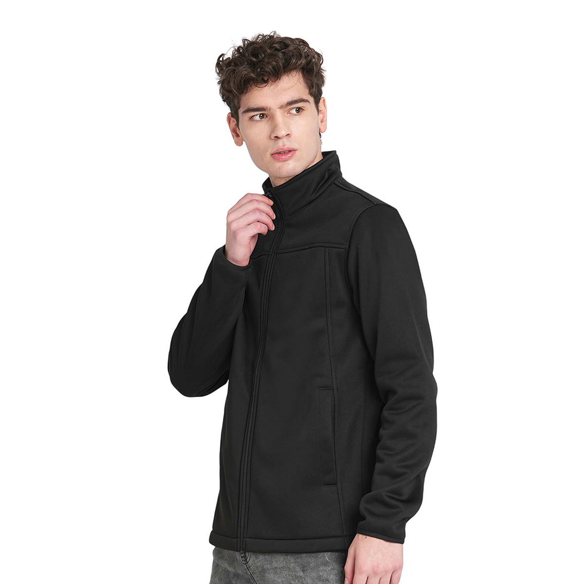 Jack&Jones Bonded Fleece Jacket - Black