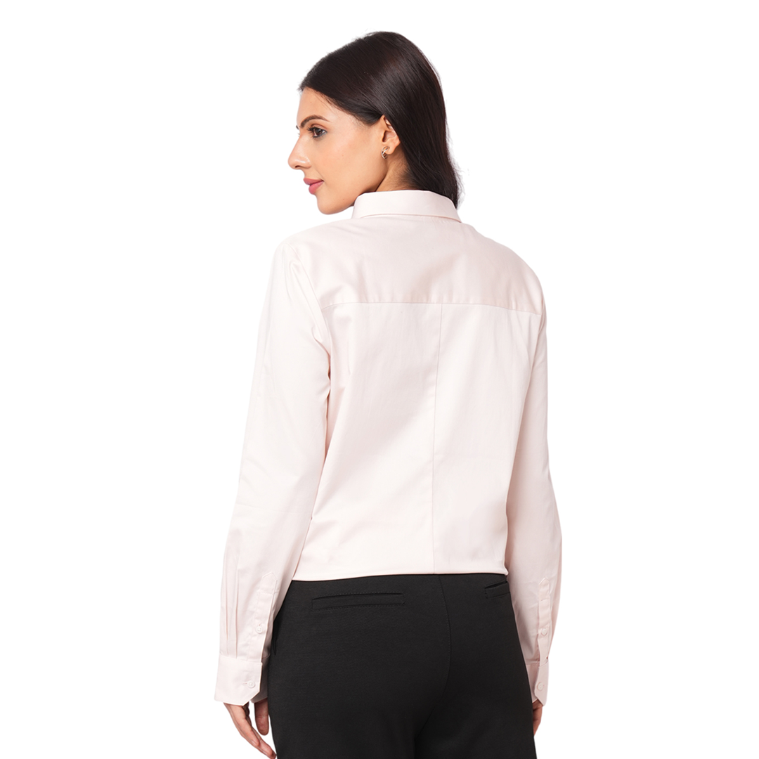 Vero Moda Carline Stretch Shirt - Barely Pink
