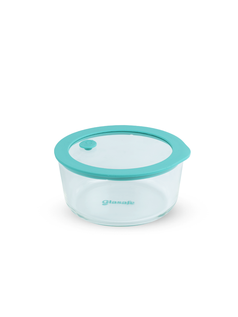 Microwave-Safe Borosilicate Glass Serving Bowl with Lid – 950ml Mellow Mist