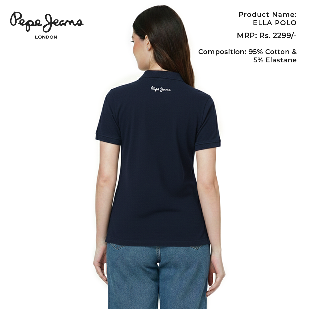 Pepe Jeans Ella Polo - Navy Blue
