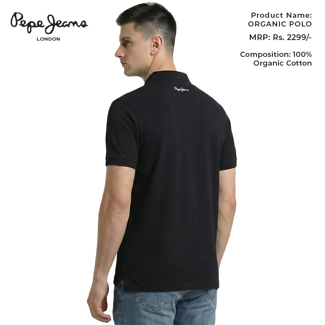 Pepe Jeans Organic Polo - Black