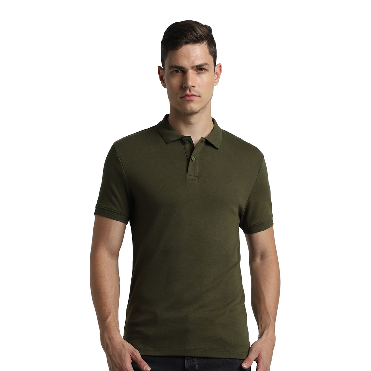 Jack&Jones - Interlock Polo - Olive Green