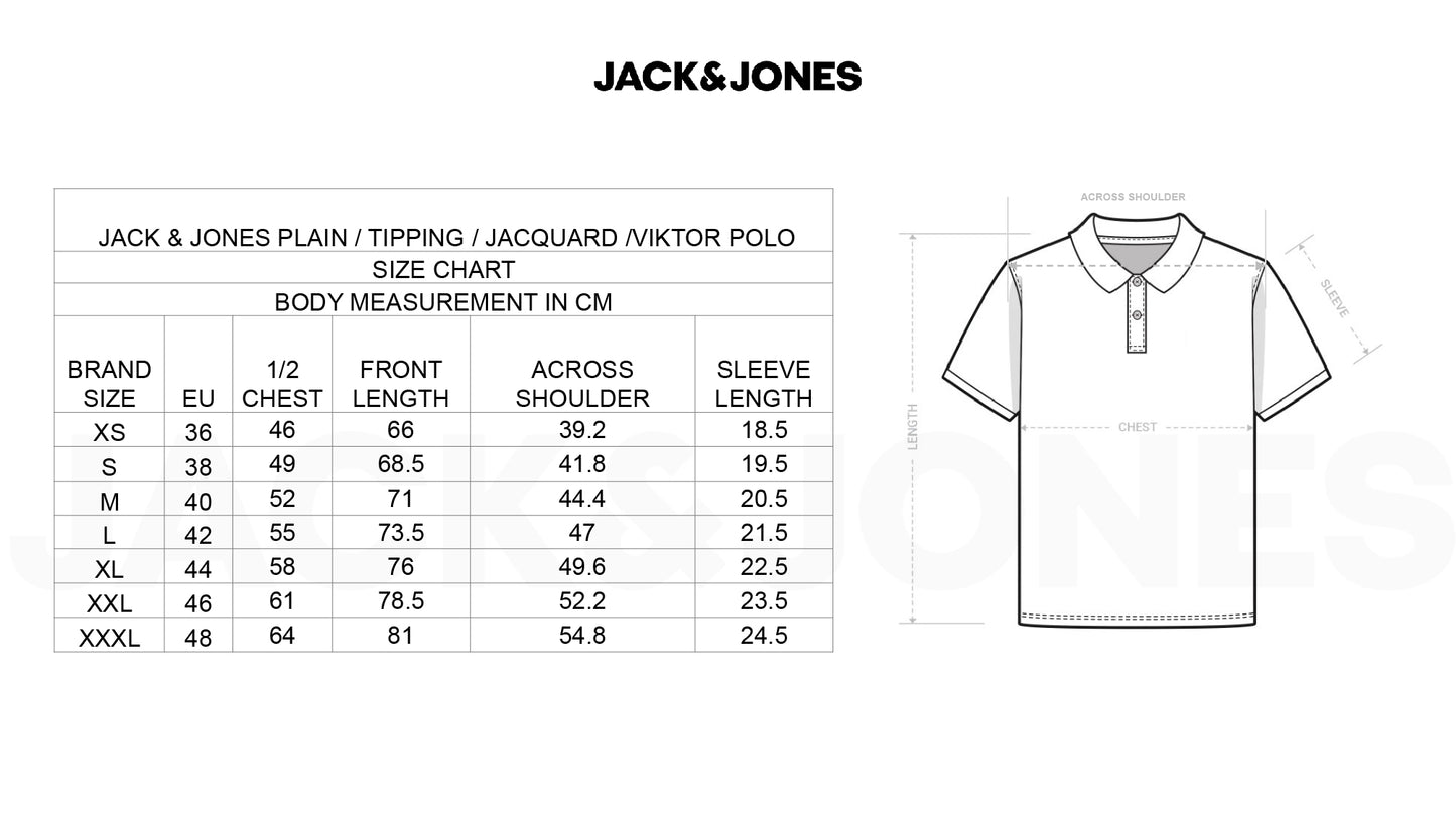 Jack&Jones Jacquard Plain Polo - Black