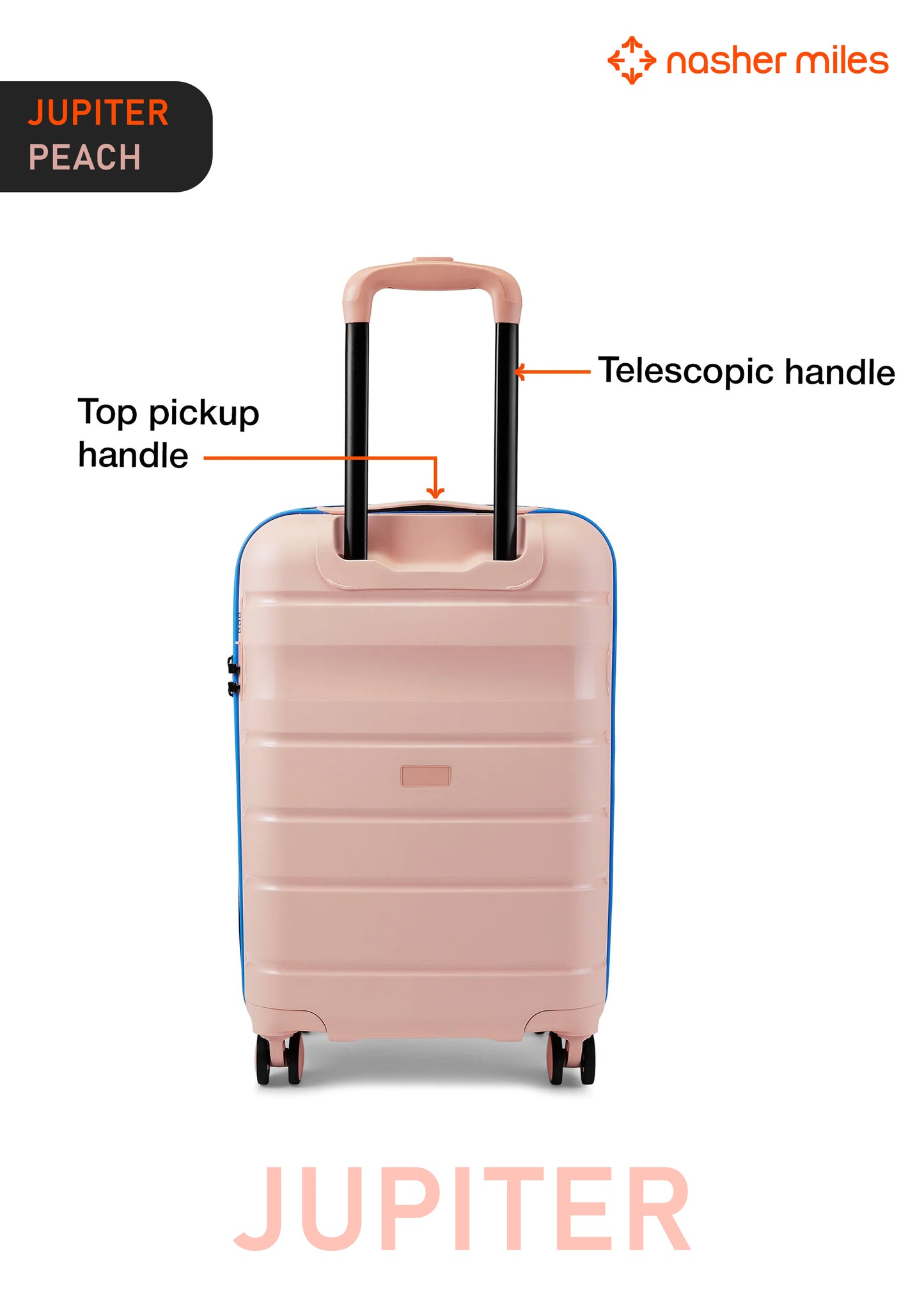 Nasher Miles Jupiter Luggage - Peach