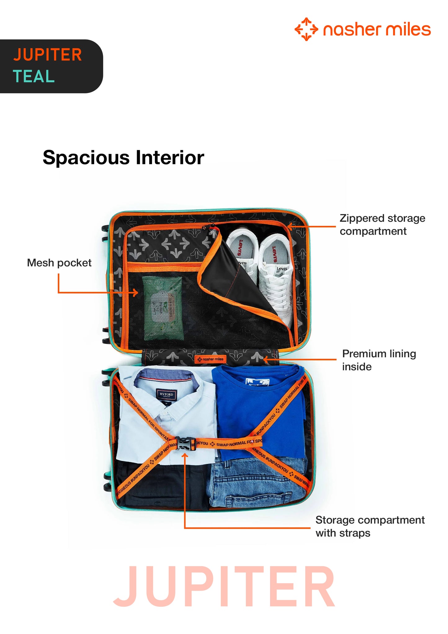 Nasher Miles Jupiter Luggage - Teal