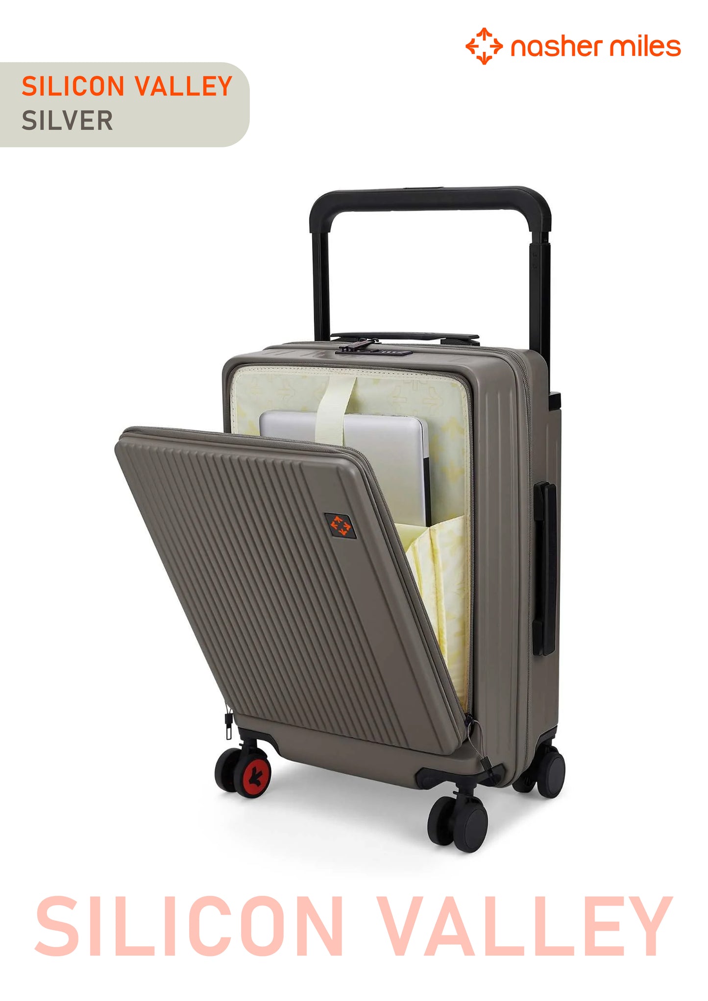 Nasher Miles Silicon Valley Luggage - Silver