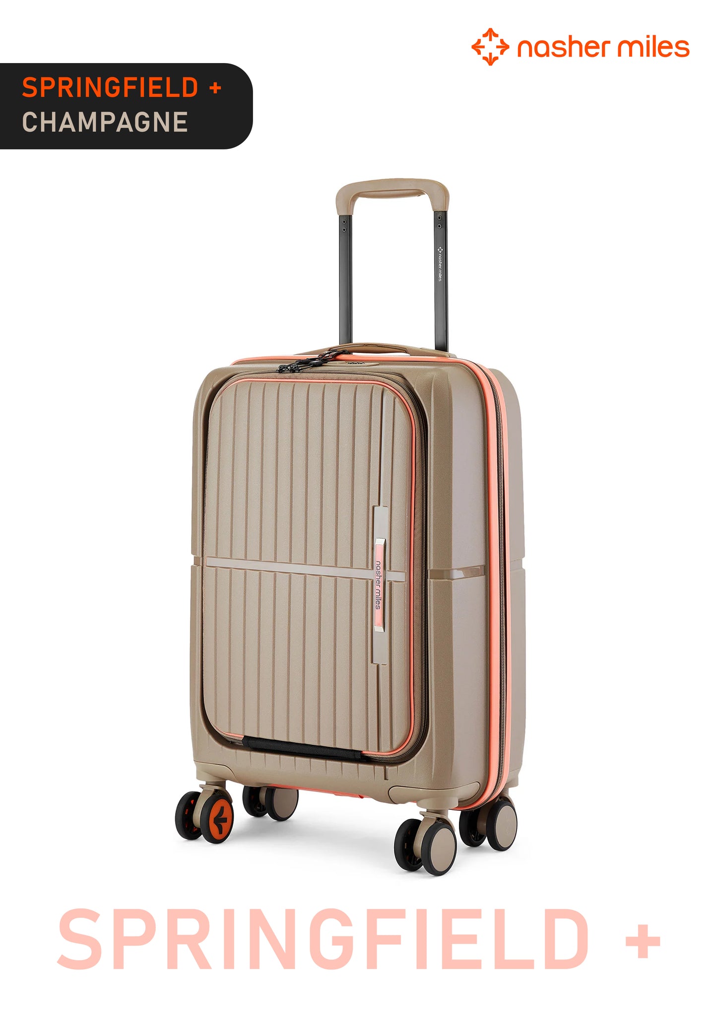 Nasher Miles Springfield Plus Luggage - Champagne