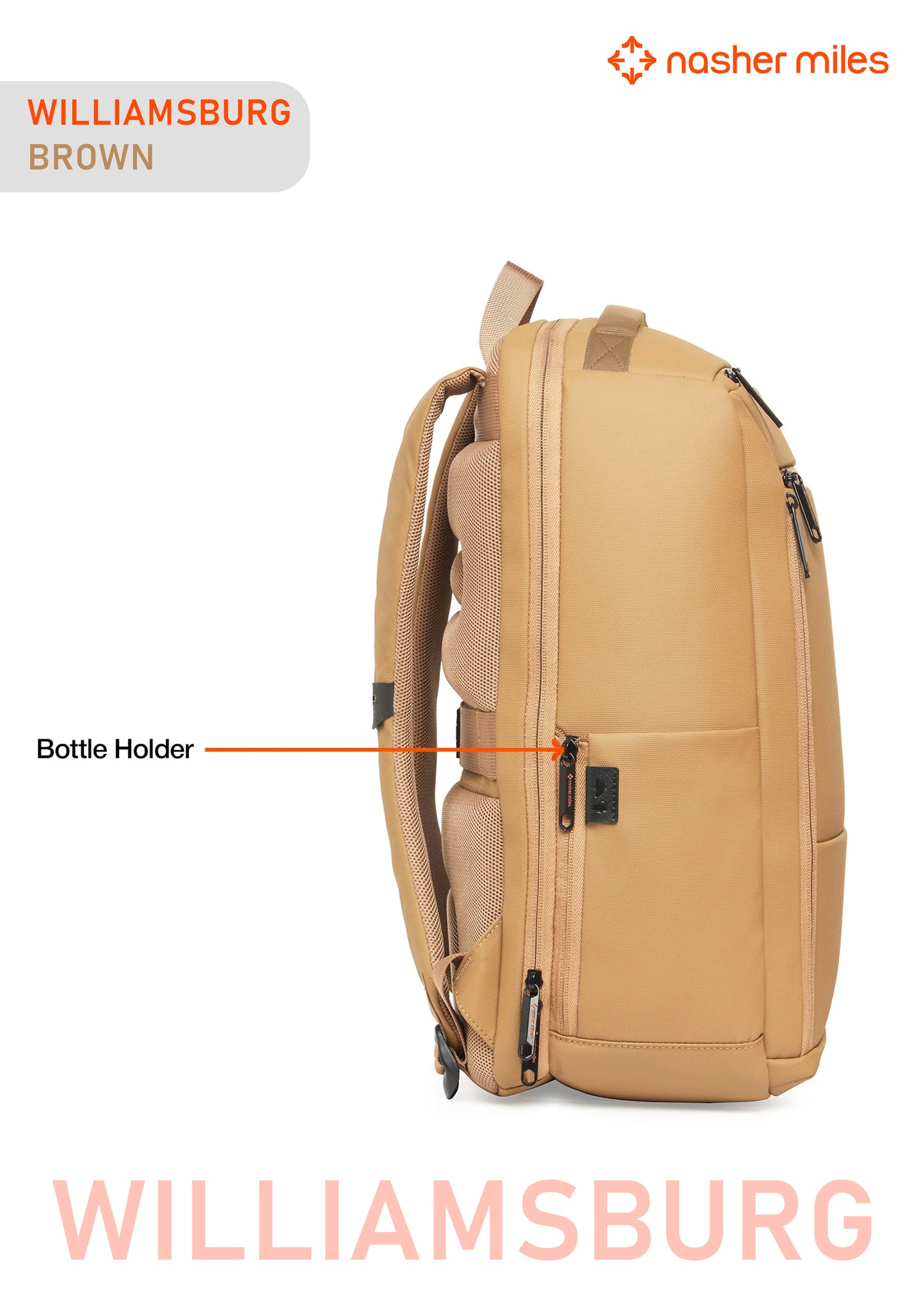 Nasher Miles Williamsburg Backpack- Brown