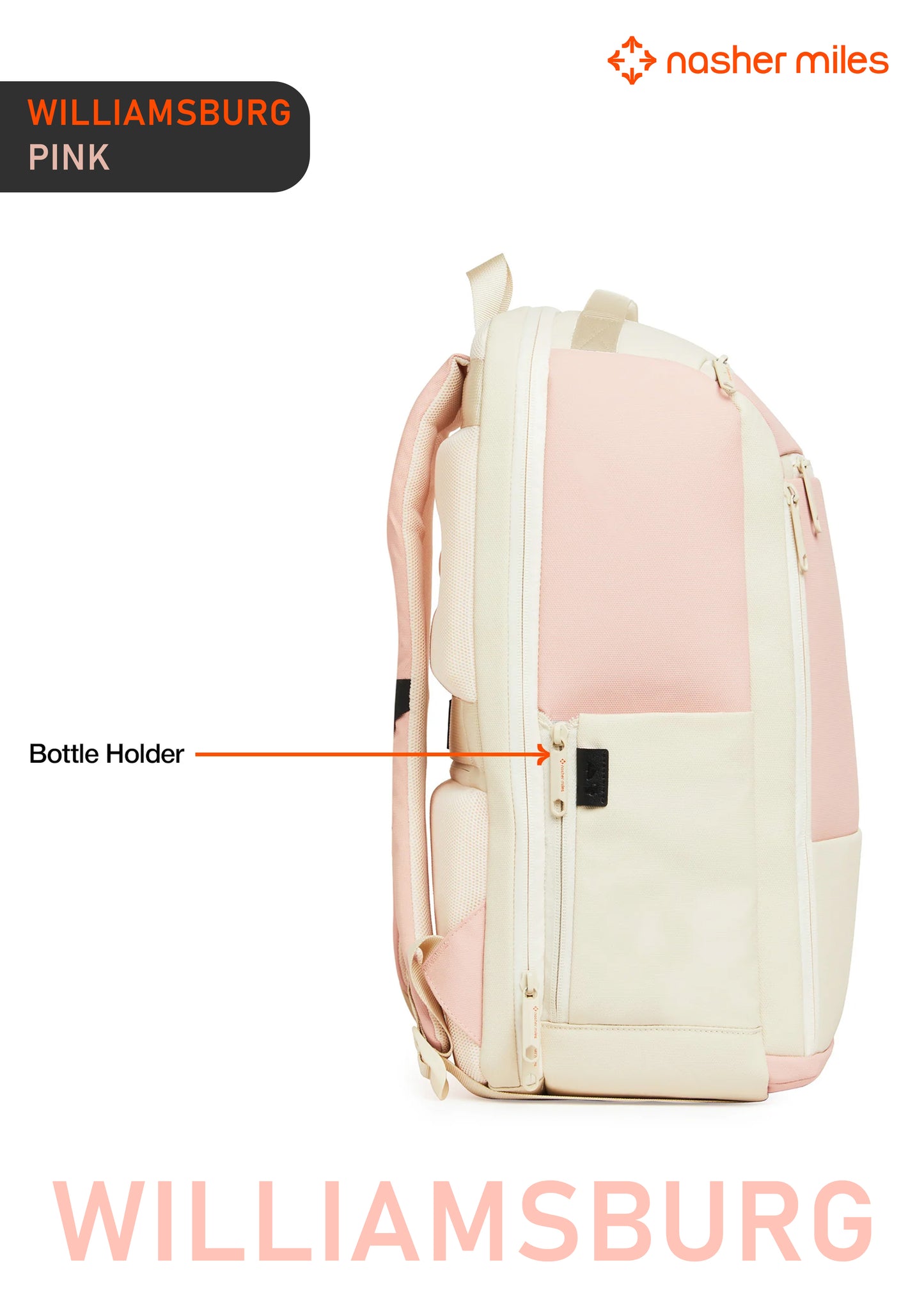 Nasher Miles Williamsburg Backpack- Pink