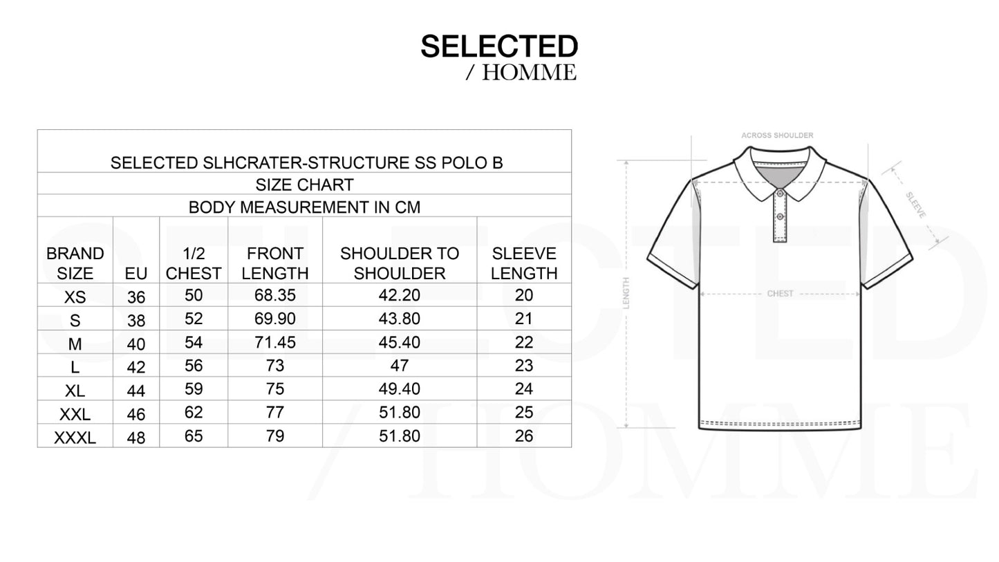 Selected Homme - Structured Polo - White