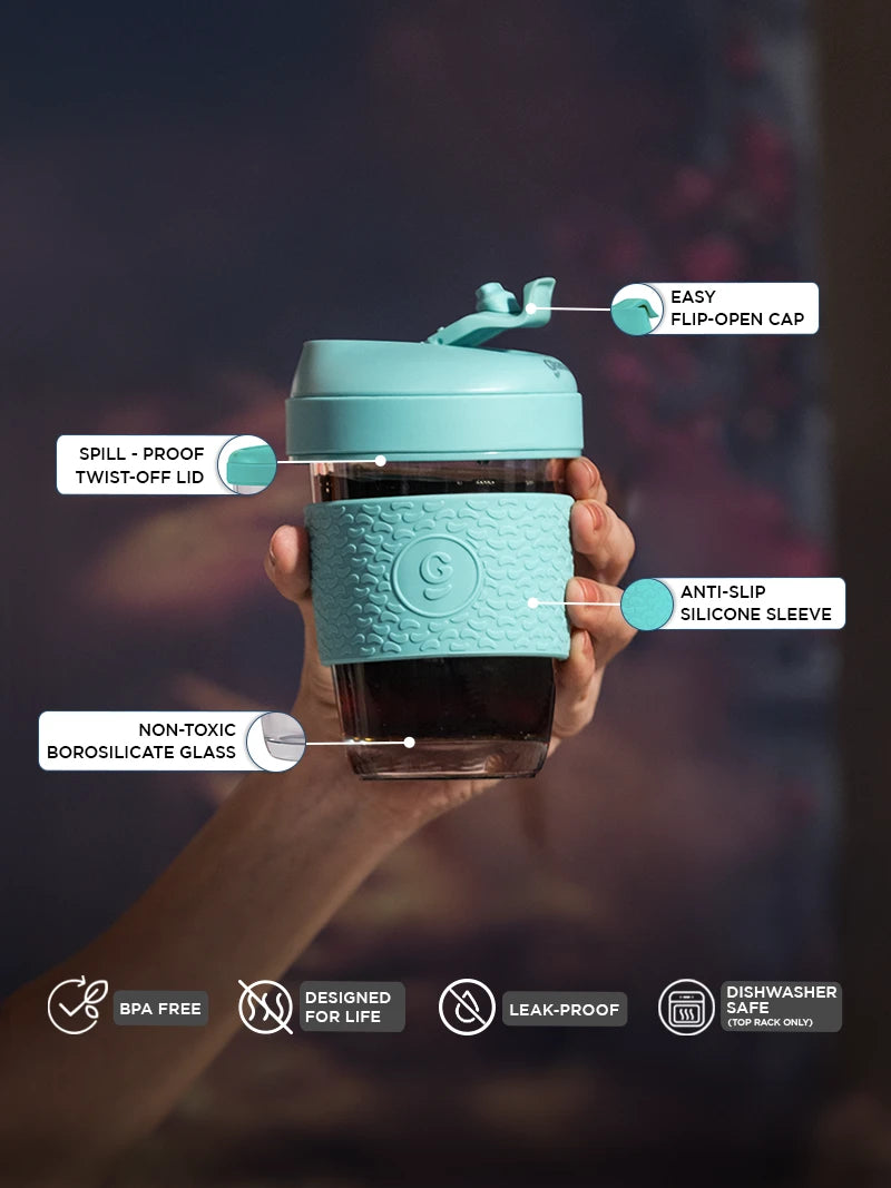 Glasafe Sipease 320ml - Coffee Mug (Mellow Mist)