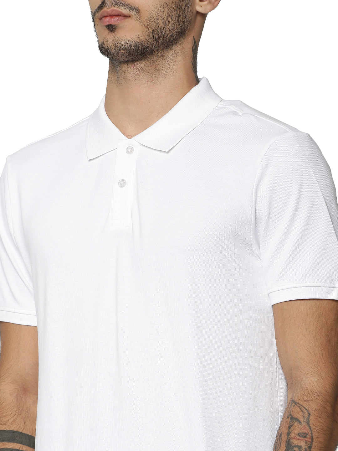 Jack&Jones Solid/Plain Polo - White