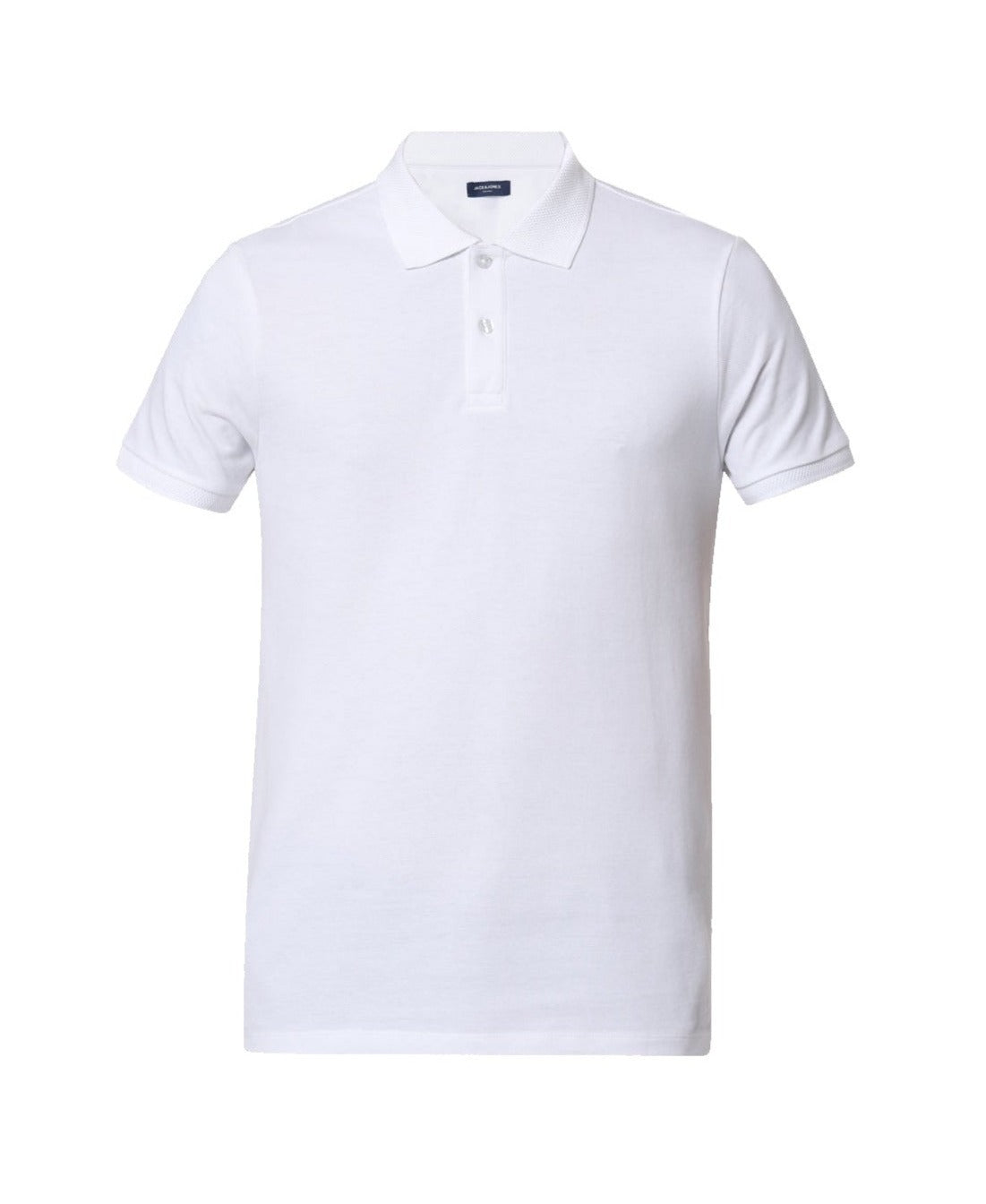 Jack&Jones Jacquard Plain Polo - White
