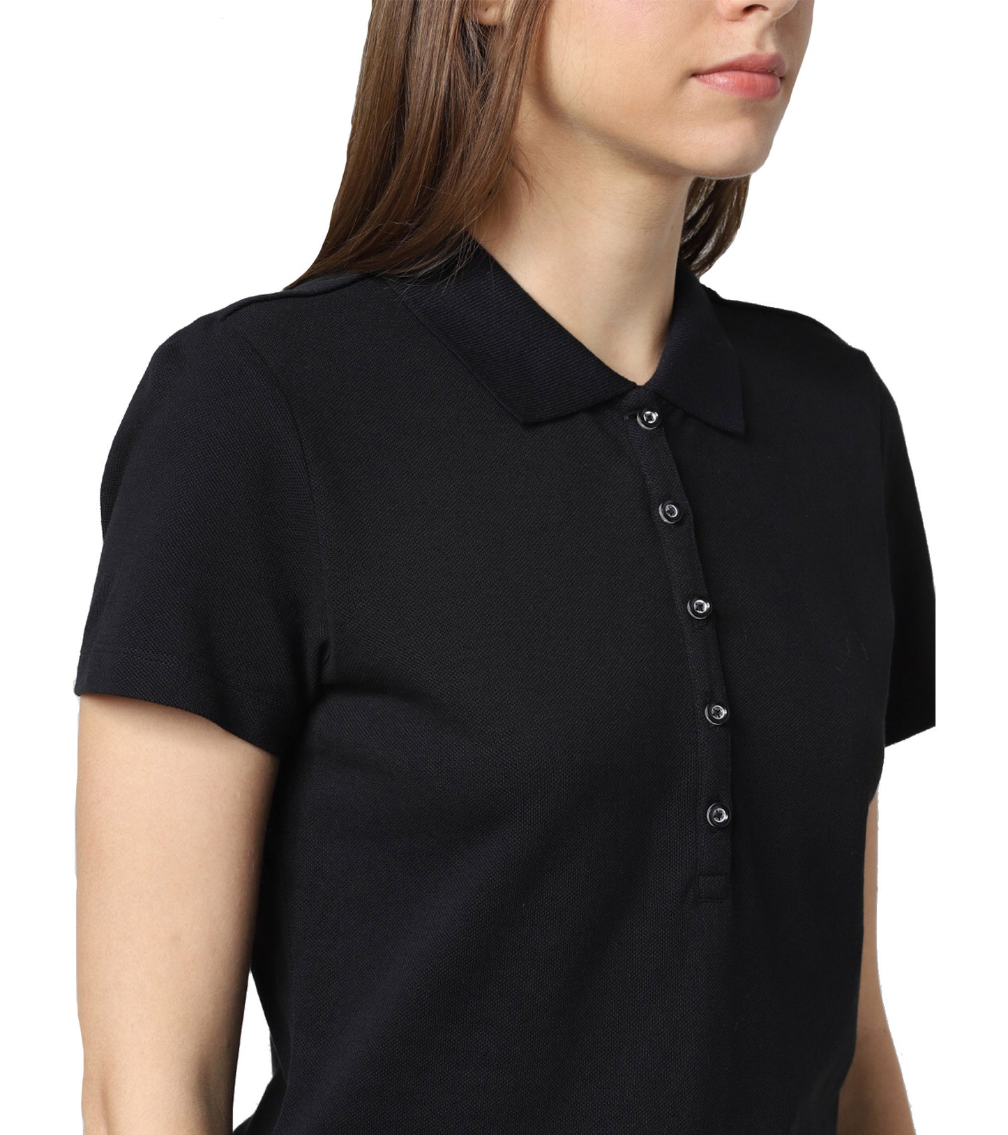 Vero Moda Solid/Plain Polo - Black