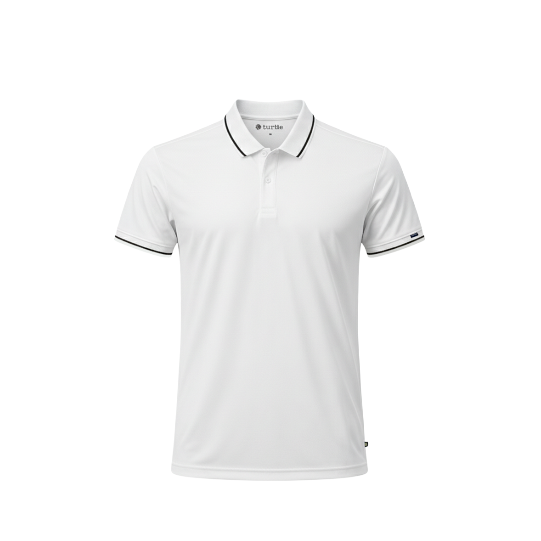 Turtle Oxford Polo - White