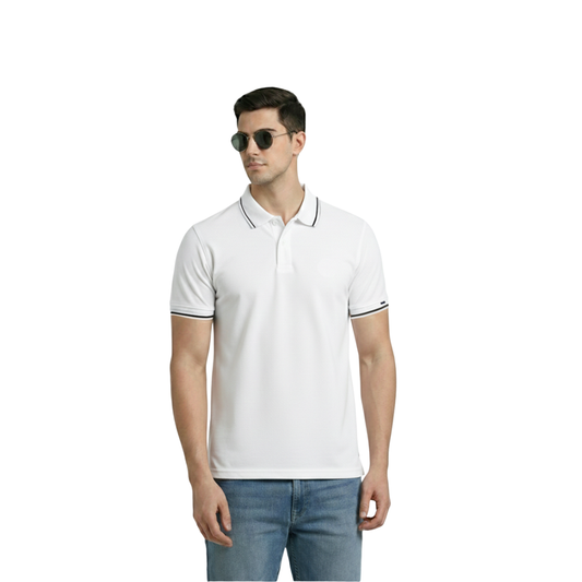 Turtle Oxford Polo - White