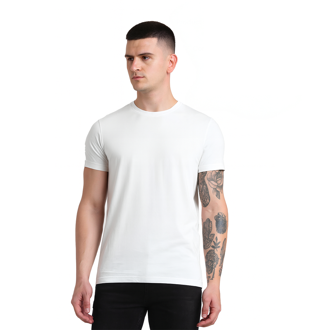 Turtle Auckland Round Neck Tee - White