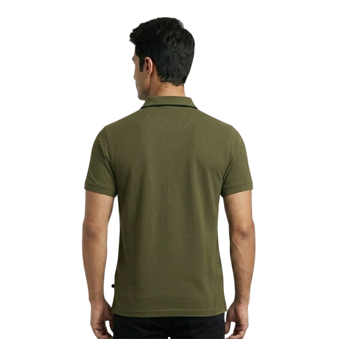 Turtle Cotton Flex Polo - Olive