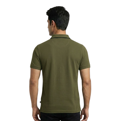 Turtle Cotton Flex Polo - Olive