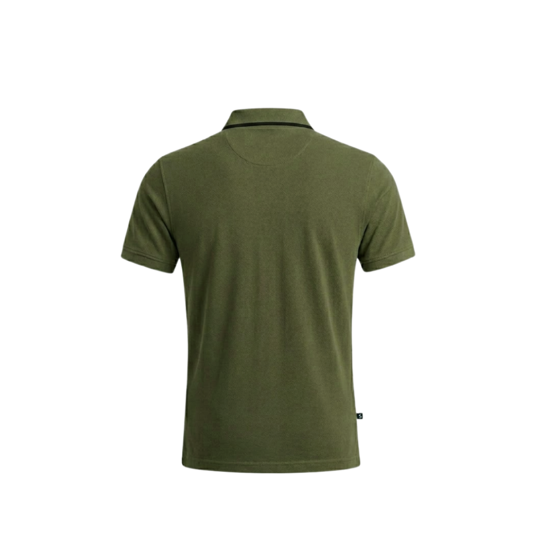 Turtle Cotton Flex Polo - Olive