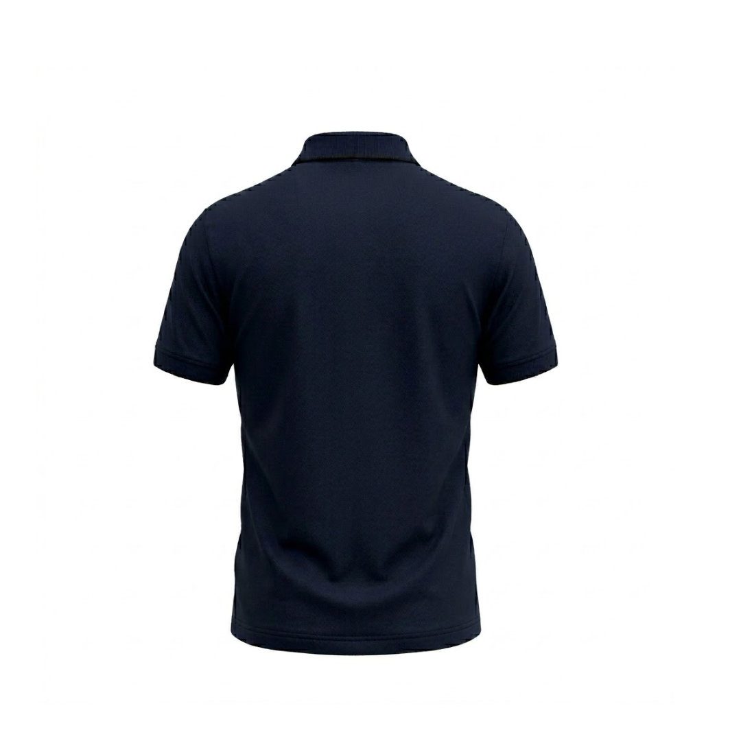 Turtle Cotton Flex Polo - Navy Blue