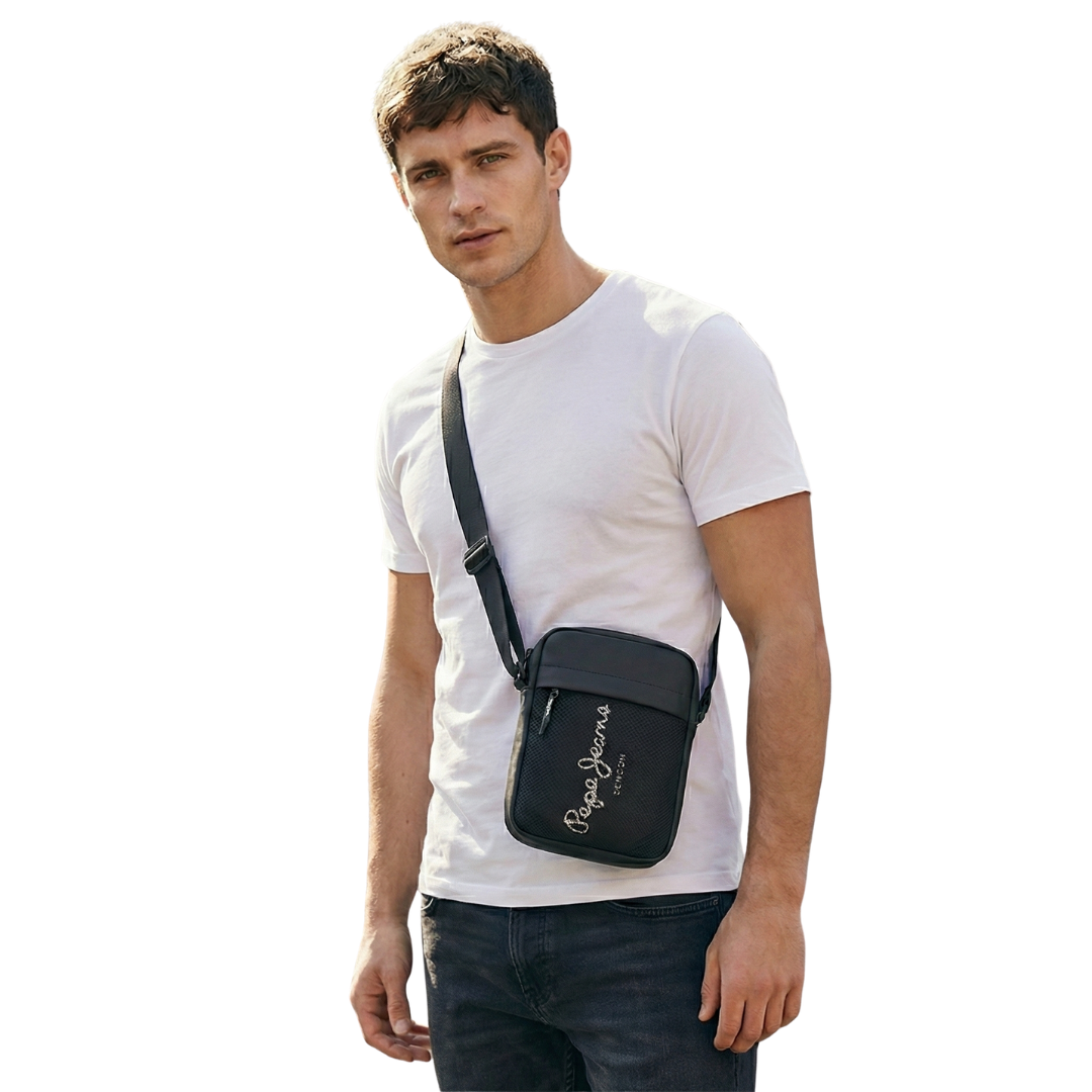 Pepe Jeans Miami Sling Bag - Black