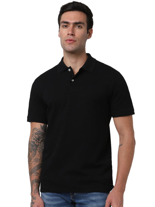 Selected Homme - SLHCRATER - Structure SS Polo - Black