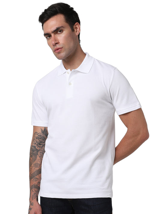 Selected Homme - SLHCRATER - Structure SS Polo - White
