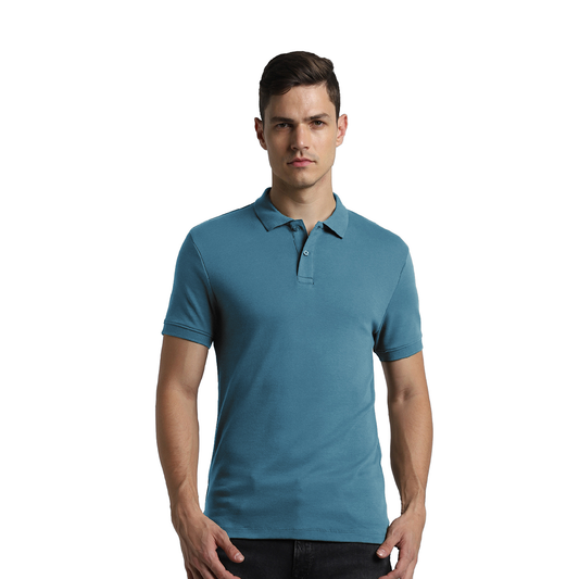 Jack&Jones - Interlock Polo - Teal Blue
