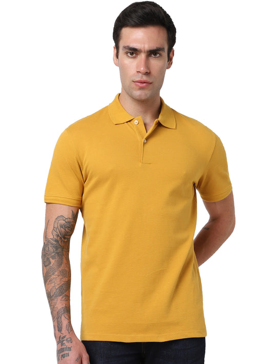 Selected Homme - SLHCRATER - Structure SS Polo - Yellow