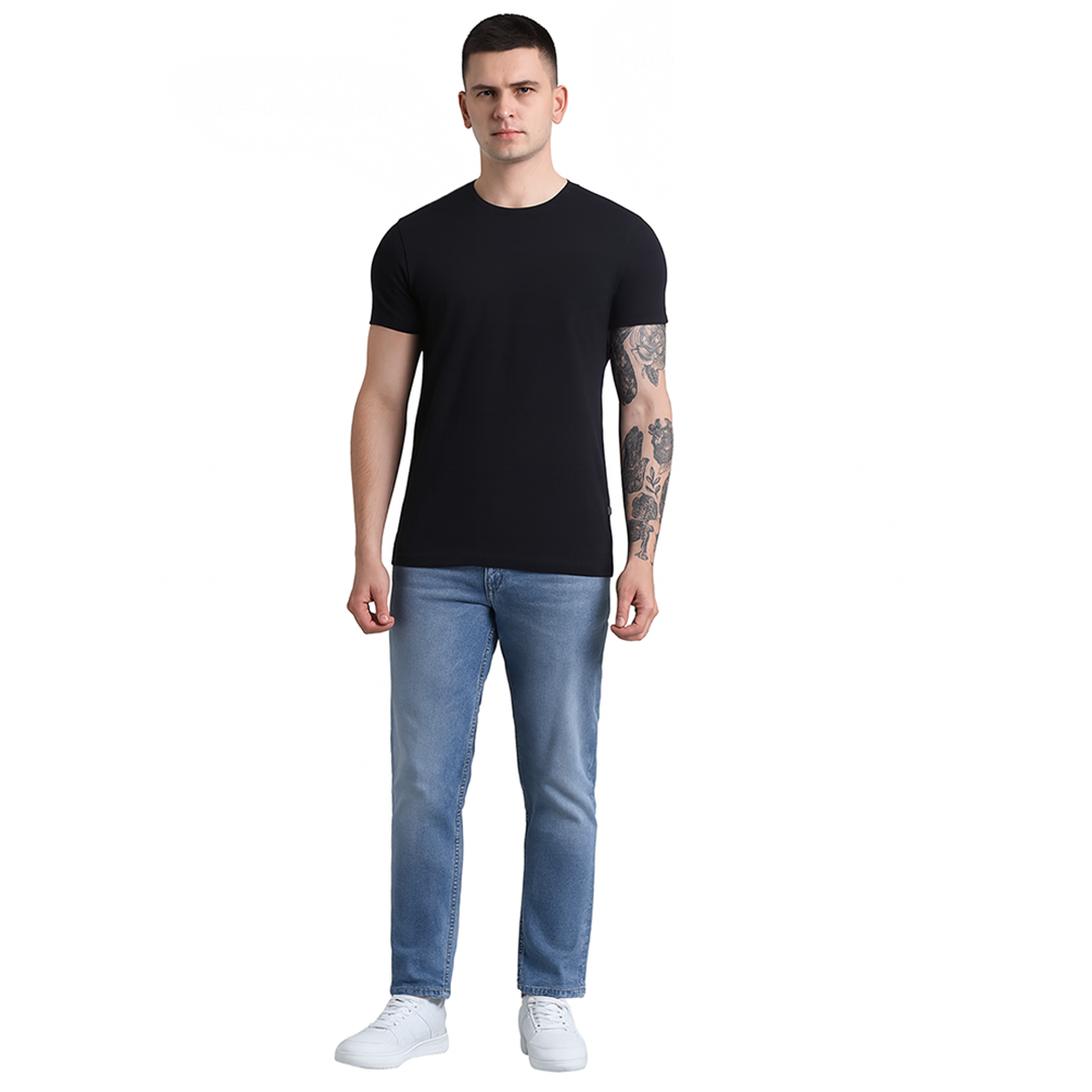 Turtle Auckland Round Neck Tee - Black