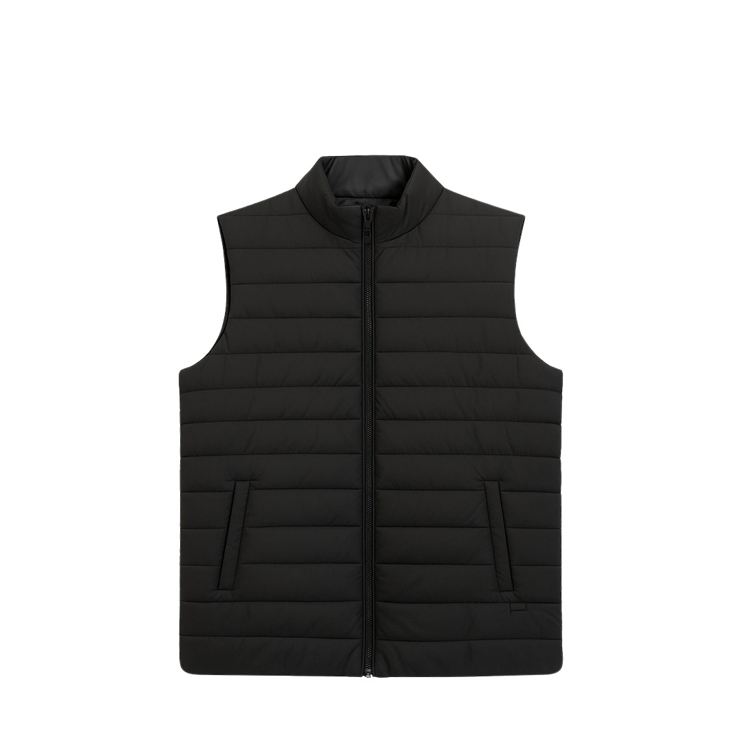 Turtle Perth Sleeveless Puffer Jacket - Black