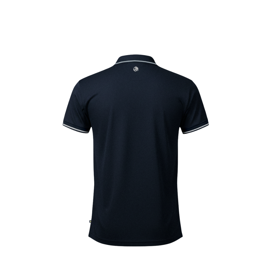 Turtle Oxford Polo - Navy Blue
