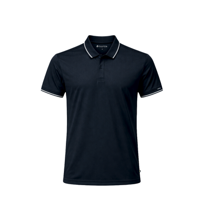 Turtle Oxford Polo - Navy Blue