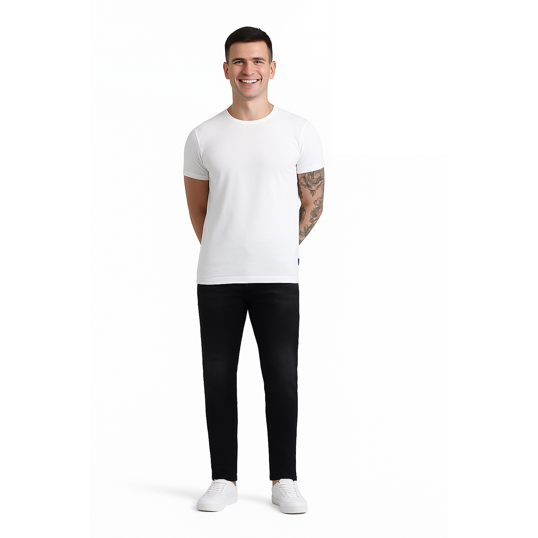 Turtle Auckland Round Neck Tee - White
