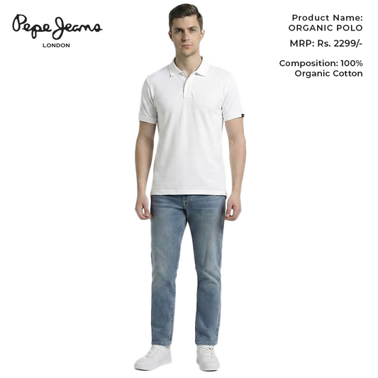 Pepe Jeans Organic Polo - White