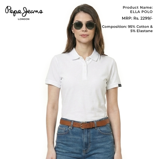 Pepe Jeans Ella Polo - White