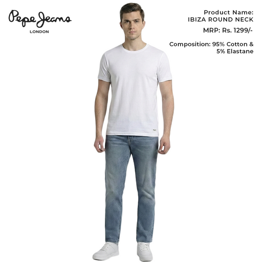 Pepe Jeans Ibiza Round Neck - White