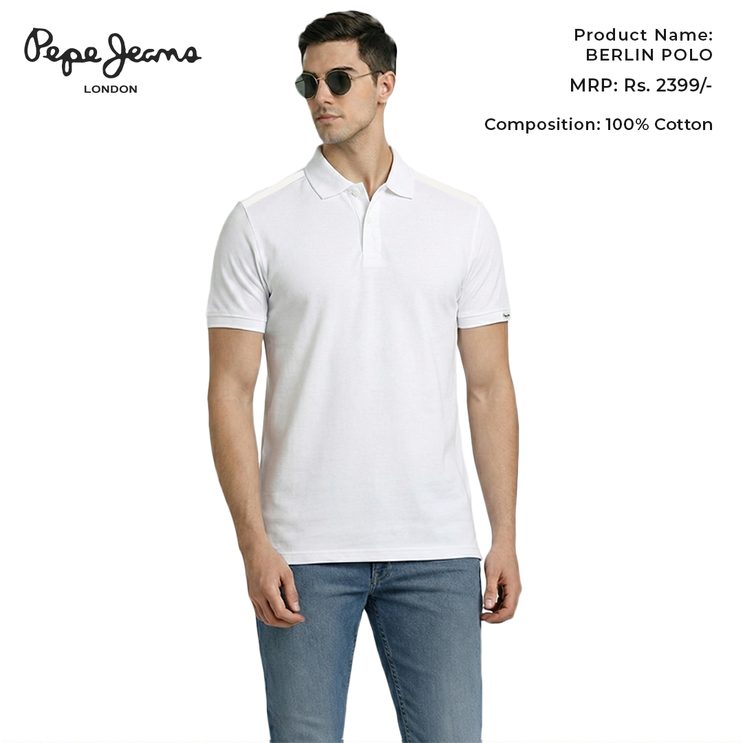 Pepe Jeans Berlin Polo - White