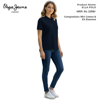 Pepe Jeans Ella Polo - Navy Blue
