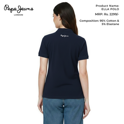 Pepe Jeans Ella Polo - Navy Blue