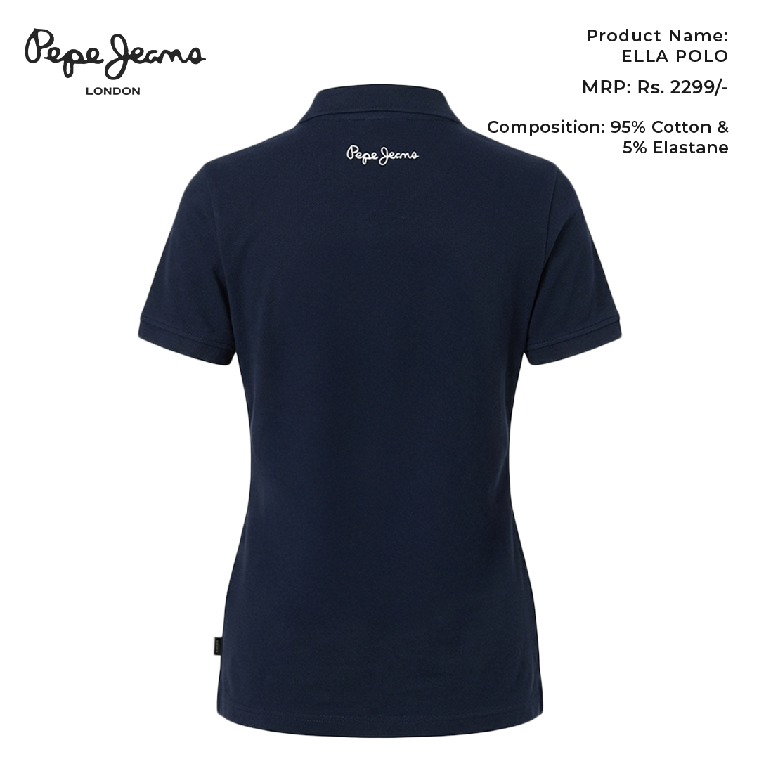 Pepe Jeans Ella Polo - Navy Blue