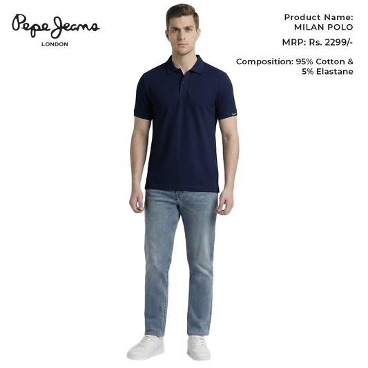 Pepe Jeans Milan Polo - Navy Blue