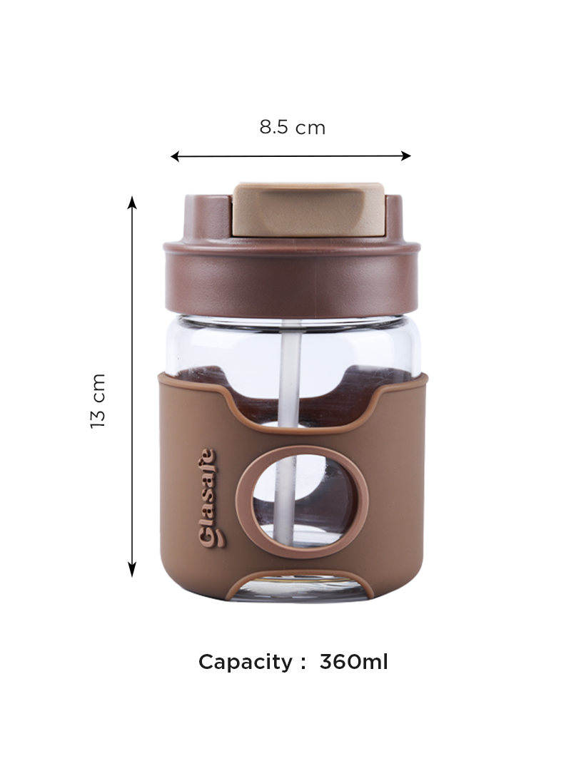 Glasafe Flipsip - 360ml (Mocha Brown)