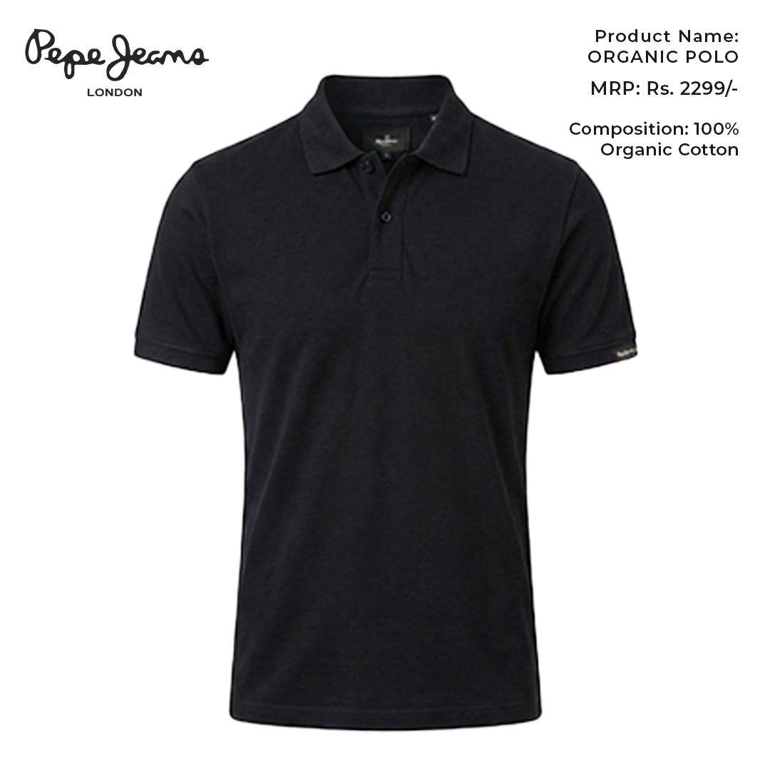 Pepe Jeans Organic Polo - Black