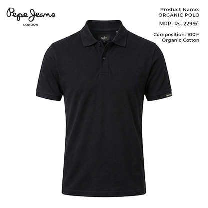 Pepe Jeans Organic Polo - Black