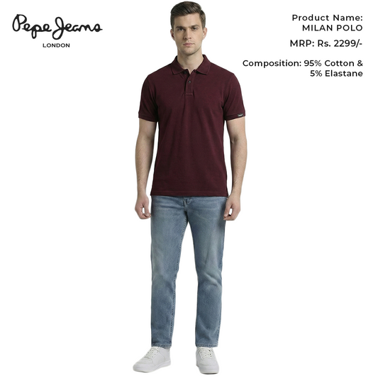 Pepe Jeans Milan Polo - Wine